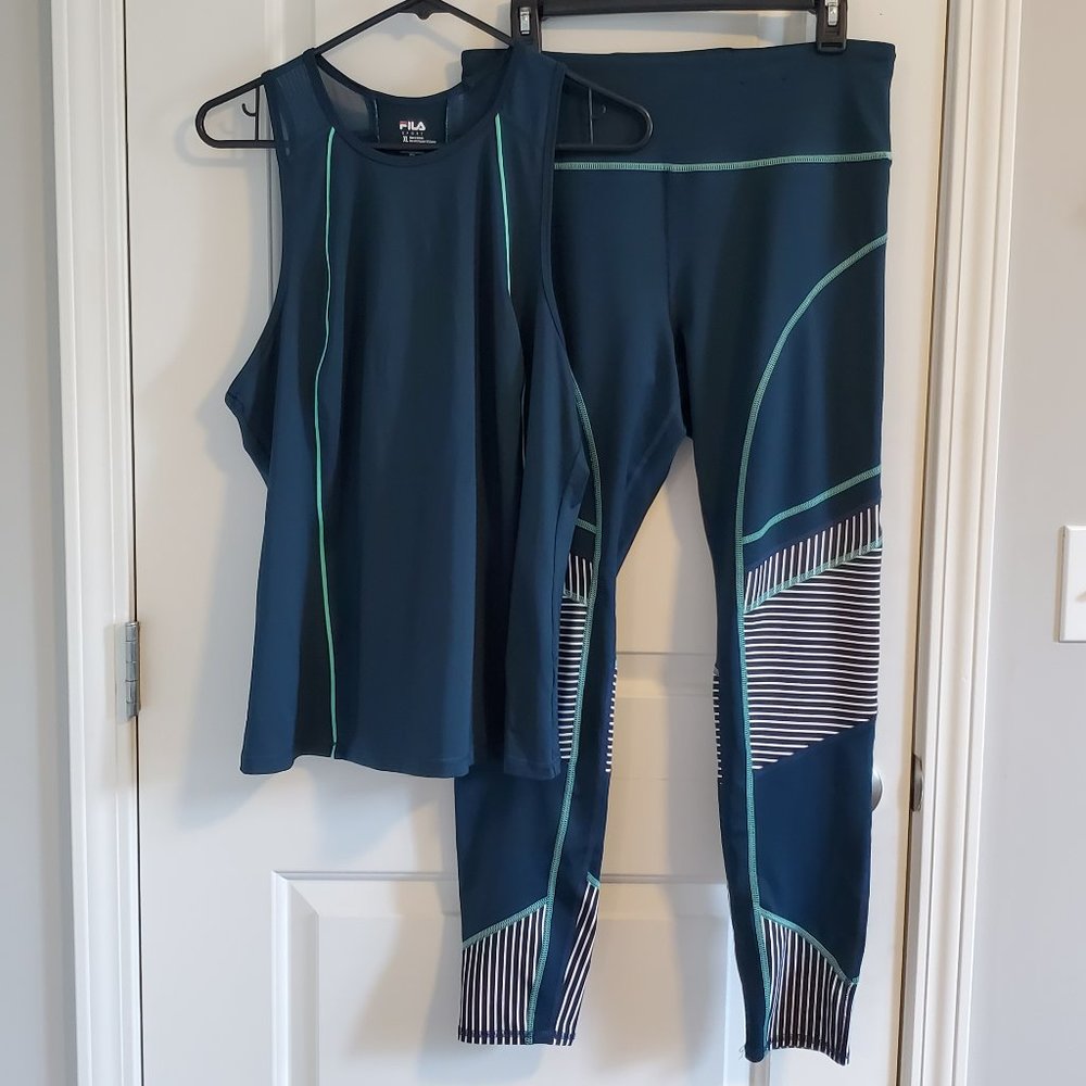 New Fila Leggings and Top set XL